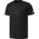 DJP82-BR1050-J/L [M ESSENTIALS Badge of Sports Tシャツ メンズ トレーニングウェア J/Lサイズ ブラック/ホワイト]