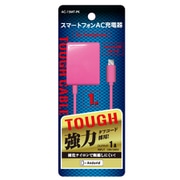AC充電器 microUSBコネクタ 1m タフコード採用 ピンク AC-15MT-PK