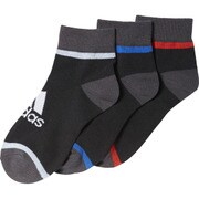 DMK62-BR6150-1921 [KIDS 3P ショートソックス キッズ 19～21cm ブラック/ブラック/ブラック]