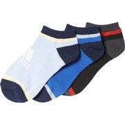 DMK61-BR6155-1921 [KIDS 3P アンクルソックス キッズ 19～21cm ブラック/ブルー/イージーブルー S17]