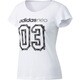 DKK17-BS0910-J/M [HM LIM ナンバリングTシャツ W レディース トレーニングウェア J/Mサイズ ホワイト]