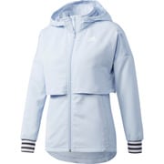 DMW39-BS1121-J/S [W 24/7 メカニカルストレッチクロスジャケット レディース トレーニングウェア J/Sサイズ イージーブルー S17]