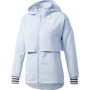 DMW39-BS1121-J/M [W 24/7 メカニカルストレッチクロスジャケット レディース トレーニングウェア J/Mサイズ イージーブルー S17]