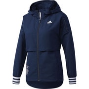 DMW39-BS1123-J/L [W 24/7 メカニカルストレッチクロスジャケット レディース トレーニングウェア J/Lサイズ カレッジネイビー]