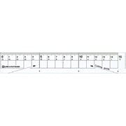 紙が切れる透明定規 15cm クリア XS01CL