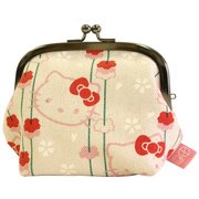 前田染工 ハローキティ×五色帆布堂 がま口 吊り桜 KT [キャラクターグッズ]