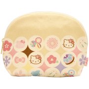 前田染工 ハローキティ×五色帆布堂 シェル型ポーチ 和あつめ KT [キャラクターグッズ]