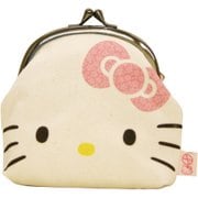 前田染工 ハローキティ×五色帆布堂 3.3底ツマミ小銭入れ 顔 KT [キャラクターグッズ]