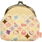 前田染工 ハローキティ×五色帆布堂 3.3底ツマミ小銭入れ 和あつめ KT [キャラクターグッズ]