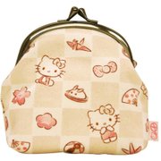 前田染工 ハローキティ×五色帆布堂 3.3底ツマミ小銭入れ 市松 KT [キャラクターグッズ]