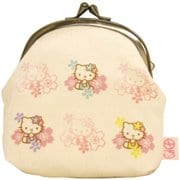 前田染工 ハローキティ×五色帆布堂 3.3底ツマミ小銭入れ 桜 KT [キャラクターグッズ]