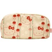 前田染工 ハローキティ×五色帆布堂 横長ポーチ 吊り桜 KT [キャラクターグッズ]