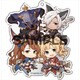 えふぉるめ グランブルーファンタジー ポンッ！とアクリルボールチェーン 集合ver. 2 ゼタ&ベアトリクス&バザラガ&ユーステス [キャラクターグッズ]