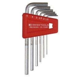 210H-5 ホルダー付六角棒レンチセット（パックナシ）