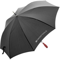 長傘 持ち手ドライバー型アンブレラ 61cm ジャンプ式 8本骨 ブラック 2710BLACK