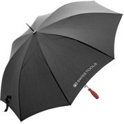 長傘 持ち手ドライバー型アンブレラ 61cm ジャンプ式 8本骨 ブラック 2710BLACK