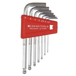 212H-6 ボール付六角棒レンチセット（パックナシ）