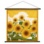 花景色 [小風呂敷 タペストリー 向日葵]