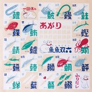 和心 小風呂敷 魚魚双六
