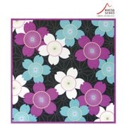 和心 あぶらとりハンカチ モダン桜-黒