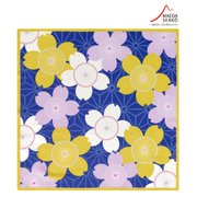 和心 あぶらとりハンカチ モダン桜-ブルー
