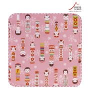 ハンドタオル 和心 がーぜたおる こけしちらし ピンク