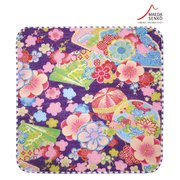 ハンドタオル 和心 がーぜたおる 花扇古裂 紫
