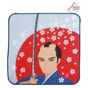 日本のタオルハンカチ 侍