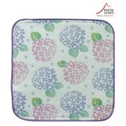 手のひらサイズ タオルハンカチ 紫陽花