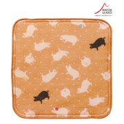 手のひらサイズ タオルハンカチ ぶた