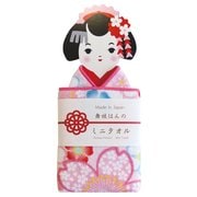 舞妓はんのミニタオル 桜友禅 ピンク
