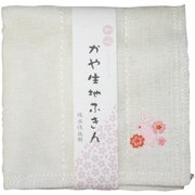 刺繍入り蚊帳ふきん 桜うさぎ