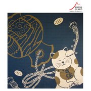 開運亭 縁起風呂敷 福招き猫 [ふろしき]