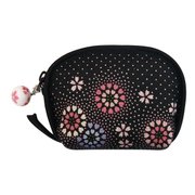 ミニコインケース(チャーム付) 花火桜