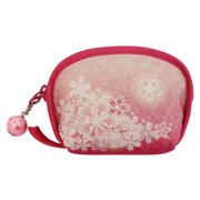 ミニコインケース(チャーム付) キラキラ桜