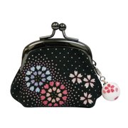 豆がま口 小(チャーム付) 花火桜