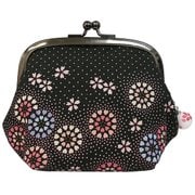 3.5マチ付がま口(チャーム付) 花火桜