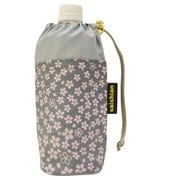 桜のペットボトルホルダー 小桜ちらし グレー