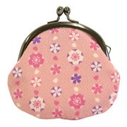 花御伽 2.5丸小銭入れ 桜 ピンク