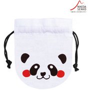 にっこりあにまる ミニ巾着 パンダ [巾着]