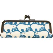 和ニマル 朱肉付印鑑入 白くま