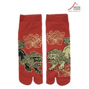 メンズ 足袋ソックス スニーカー丈 唐獅子
