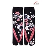 レディス 足袋ソックス クルー丈 草履夜桜