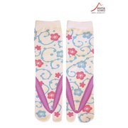 レディス 足袋ソックス クルー丈 草履梅唐草