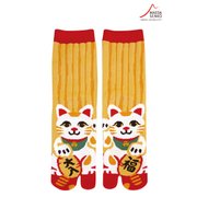 レディス 足袋ソックス クルー丈 招き猫