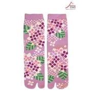 レディス 足袋ソックス クルー丈 あじさい