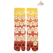 レディス 足袋ソックス クルー丈 花かご