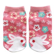 キッズソックス 梅うさぎ