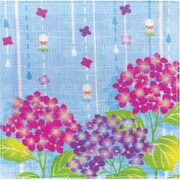 四季彩布 コースター 紫陽花