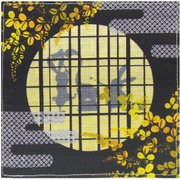 四季彩布 コースター 月うさぎ